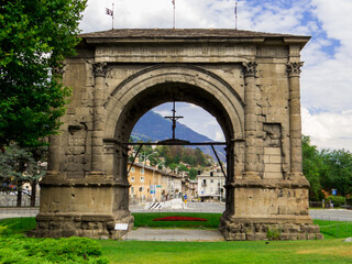 Fototapeta premium Arch of Augustus, Aosta, Italy