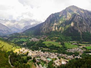 Fototapeta na wymiar Pre-Saint-Didier, Aosta Valley, Italy