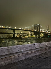 Foggy Brooklyn Bridge