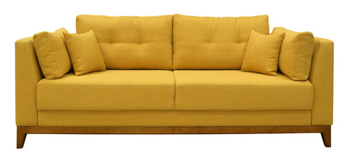 Sofa isolated on white background. Including clipping path