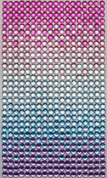 Colorful gradation rhinestones