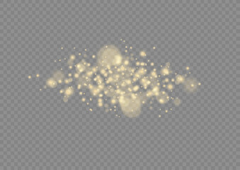 Blur sparks stars, gold dust, sparkle lights bokeh