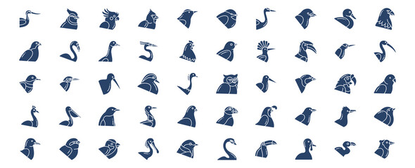  Collection of icons related to Birds, including icons like Avocet, Duck, Cardinal and more. vector illustrations, Pixel Perfect set © Icongeek26
