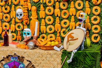 Celebración de día de muertos en Ciudad de Mexico