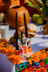 Celebración de día de muertos en Ciudad de Mexico