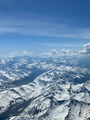 Alaska Mountain Range from Airplane