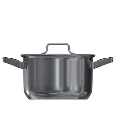 3D rendering illustration of a stock pot