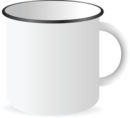 A vector camping mug for artwork mockups