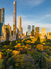 Autumn in Central Park, New York.