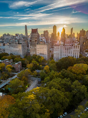 Autumn in Central Park, New York.