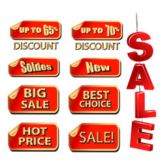 3d sales label collection. sales promotion and discount.