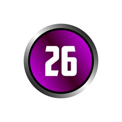 Numeric icon vector design templates