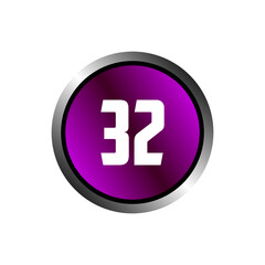 Numeric icon vector design templates