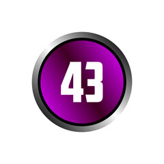 Numeric icon vector design templates