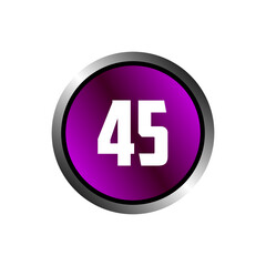 Numeric icon vector design templates