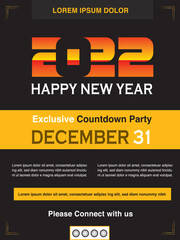 New Year 2022 Poster Design