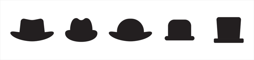Cowboy hat icon symbol signs, vector illustration