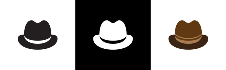 Cowboy hat icon symbol signs, vector illustration