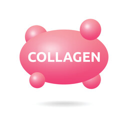 Collagen essence icon isolated on white background.