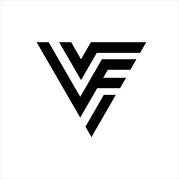 VF letter logo design template