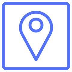 location location marker line icon