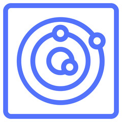 gps radar track tracker line icon