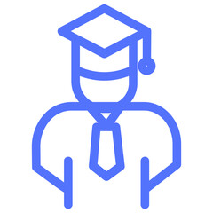 Fototapeta premium ceremony university line icon