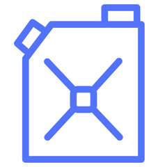 jerrycan petrol line icon
