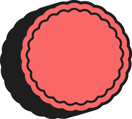 Retro 90s Frame and Asbtract Shape