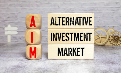Concept image of Business Acronym AIM Alternative Investment Market