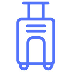 suitcase travel line icon