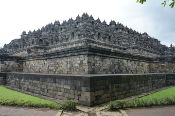 Borobudur temple with beautiful architecture