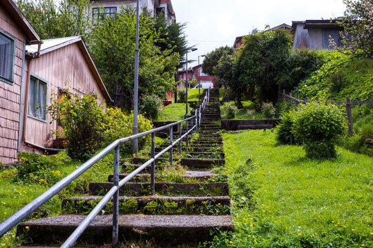 Escaleras en Ancud