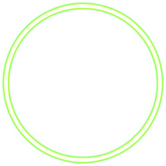 Circle neon. Modern neon green glowing circle banner. Abstract neon circle with glowing lines.