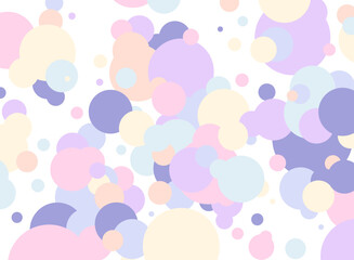 カラフルでかわいいドットの背景ベクターイラスト