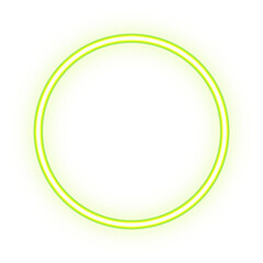 Circle neon. Modern neon green glowing circle banner. Abstract neon circle with glowing lines.