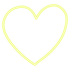 Heart neon. Modern neon glowing heart banner. Abstract neon heart with glowing lines. glowing neon light heart in empty.