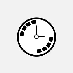 Clock Icon. Time Sign, Clock Image. Trendy Symbol for  Design, Presentation, Website or Apps Elements – Vector.        