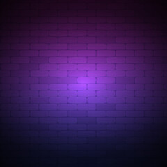 Fototapeta na wymiar Purple Brick Background Square