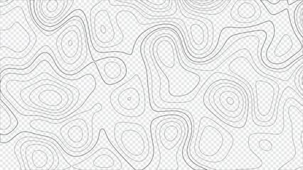 Topographic map height abstract polygonal land. Mountain topographic contour in lines and contours. Surface map of mountain future. Stripes landscape descripting data maps. - obrazy, fototapety, plakaty