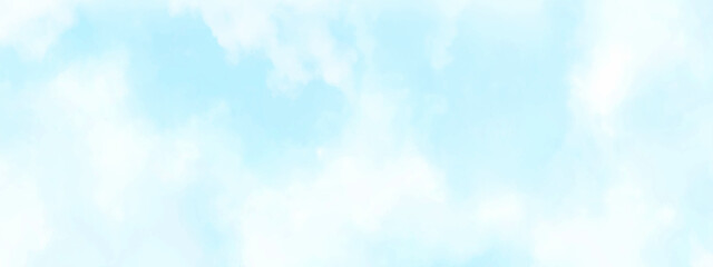 Blue sky with clouds.