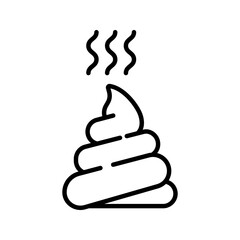 Poop icon. sign for mobile concept and web design. vector illustration