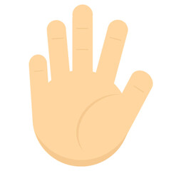 hand illustrations as the 5 senses are suitable for medical study materials, schools and others