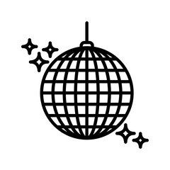 Disco ball icon. sign for mobile concept and web design. vector illustration
