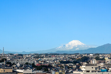 横浜から見る富士山