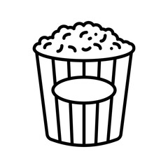 Pop corn icon. sign for mobile concept and web design. vector illustration