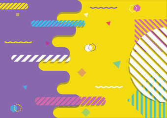 Style geometric background playful design, abstract geometric background design template graphics, colorful geometric shape pattern.