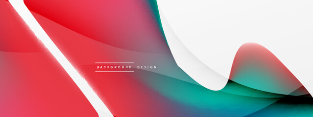 Fluid color abstract background. Liquid gradients, wave pattern. Trendy techno business template for wallpaper, banner, background or landing