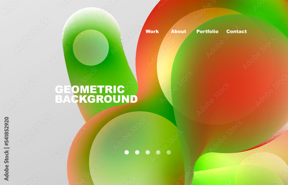 Fototapete abstract liquid background for your landing page design. web page for website or mobile app wallpape