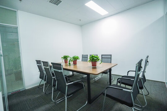 a small empty meeting room interior
